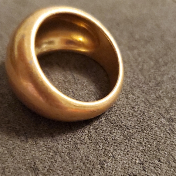 lemlem Gold-Plated Sterling Silver Wide Band Ring | 925 | Size 8.5 - Picture 5 of 6